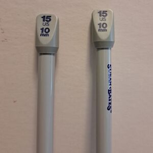 Susan Bates Quicksilver Silkon finish size 15 (10mm) no.Q1114 K